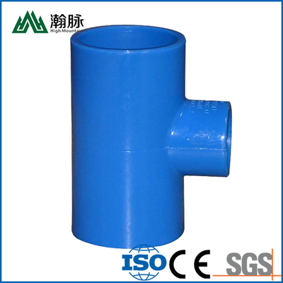 Grande diametro di colore del PVC di drenaggio dei montaggi blu della tubatura dell'acqua un gomito di 90 gradi