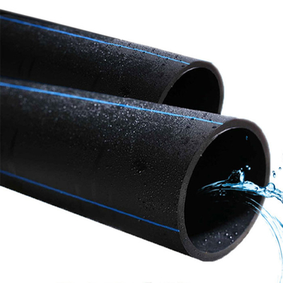 Tubo di alimentazione dell'acqua in HDPE di colore nero ISO9001 PE100 DN160mm