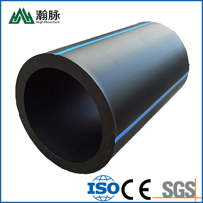 Tubo di scarico in HDPE di plastica 32 mm 40 mm 50 mm 63 mm Tubo di approvvigionamento idrico in HDPE nero