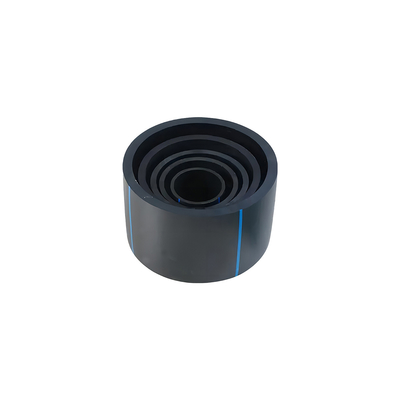 PE100 Tubi di approvvigionamento idrico in HDPE a strisce nere/blu per la resistenza alla corrosione