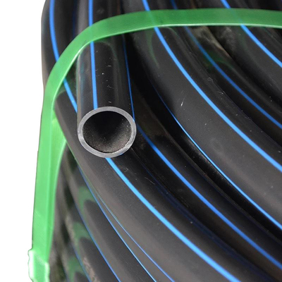 PE blu o nero con strisce blu HDPE tubo di acqua per l'alimentazione idrica applicazione