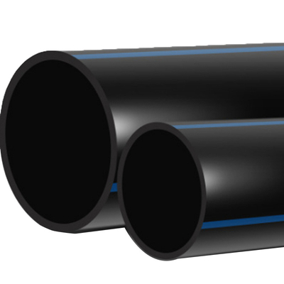 Tubi per l'approvvigionamento idrico e il drenaggio in HDPE nero resistenti