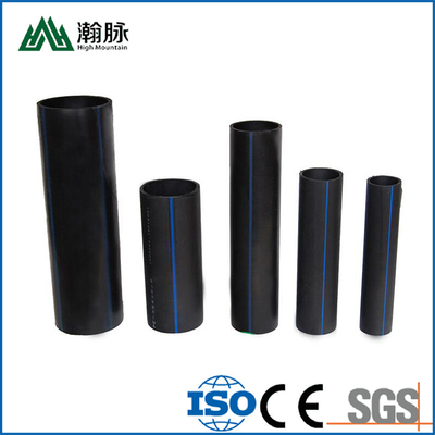 Tubi di approvvigionamento idrico in HDPE resistenti alla corrosione DN16mm-1800mm Blu o Nero con strisce blu