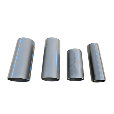 Tubi per l'approvvigionamento idrico in PE HDPE Lunghezza secondo i requisiti del cliente Blu o nero con strisce blu