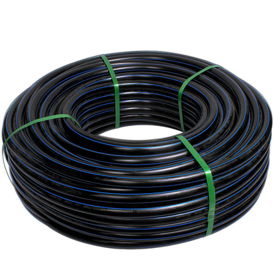 Tubi per l'approvvigionamento idrico in PE HDPE Lunghezza secondo i requisiti del cliente Blu o nero con strisce blu