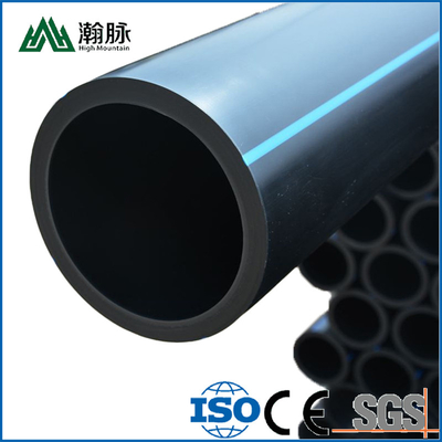 Tubi per l'approvvigionamento idrico in PE HDPE Blu o nero con strisce blu Per l'approvvigionamento idrico e il drenaggio con strisce blu PE
