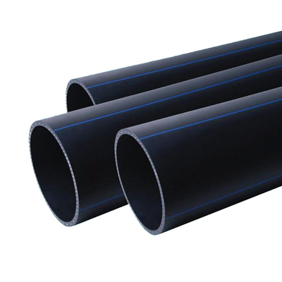 Come misura personalizzata tubi di approvvigionamento idrico in HDPE spessore 2,3 mm-117,6 mm Blu o nero con strisce blu