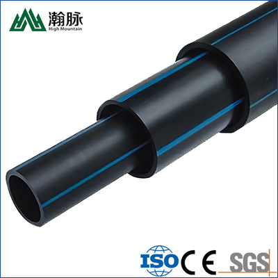 Tubi per l'approvvigionamento idrico in HDPE da 1.25 MPa-2.5 MPa con polietilene ad alta densità, lunghezza 5.8m/11.8m/Personalizzata