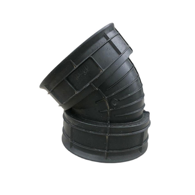 45 90 gomito ondulato del tubo di calibro degli accessori per tubi dell'HDPE di grado 300mm con l'anello di gomma
