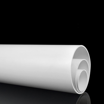 Tubo rivestito 160mm bianco di ventilazione del PVC del diametro 50mm 110mm dei tubi di drenaggio del PVC