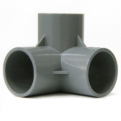 Accessorio per tubi a 1 pollici dell'angolo retto dei montaggi di metropolitana del PVC del portascarpe di DIY 20mm 25mm